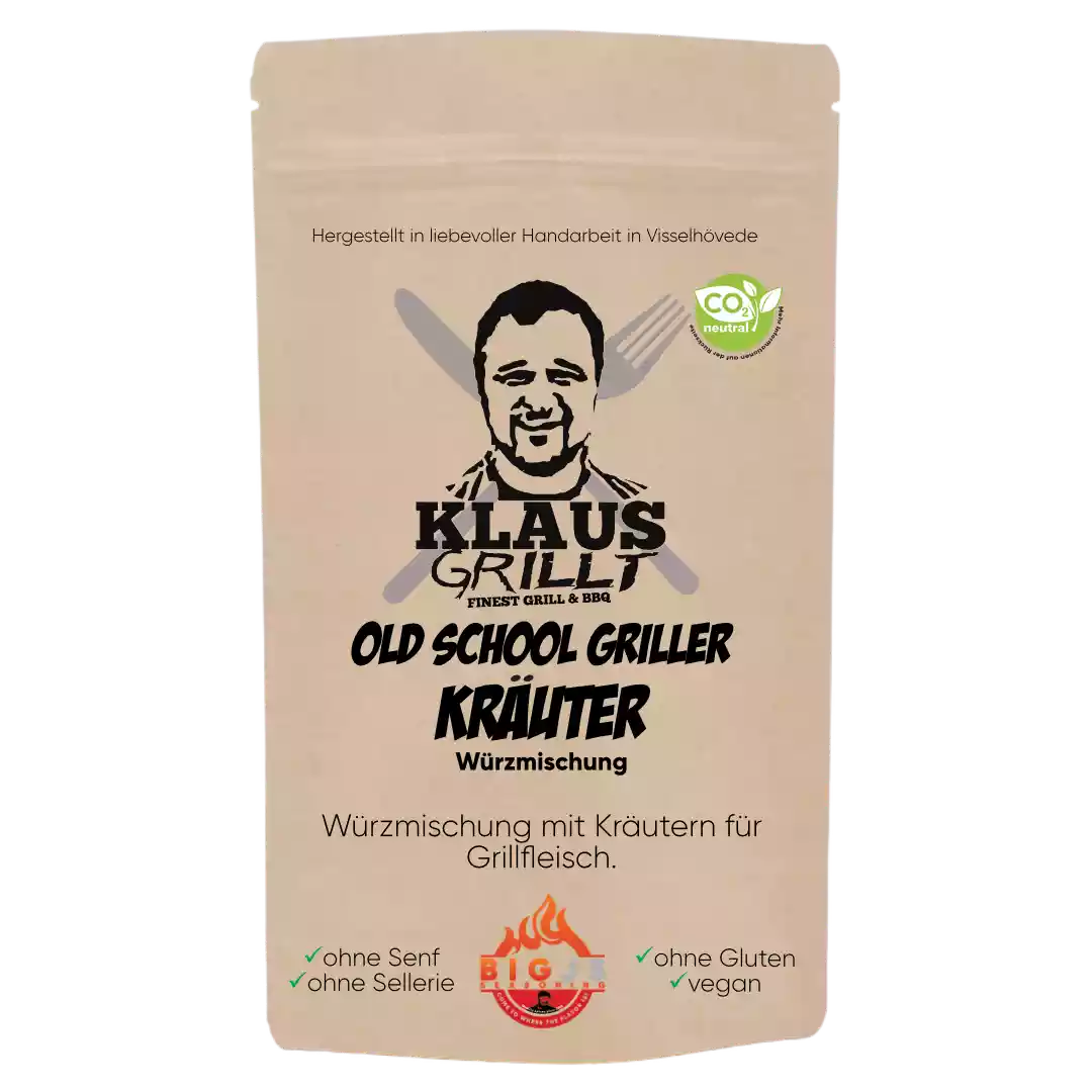 Klaus Grillt Old School Griller Kräuter 200g Beutel