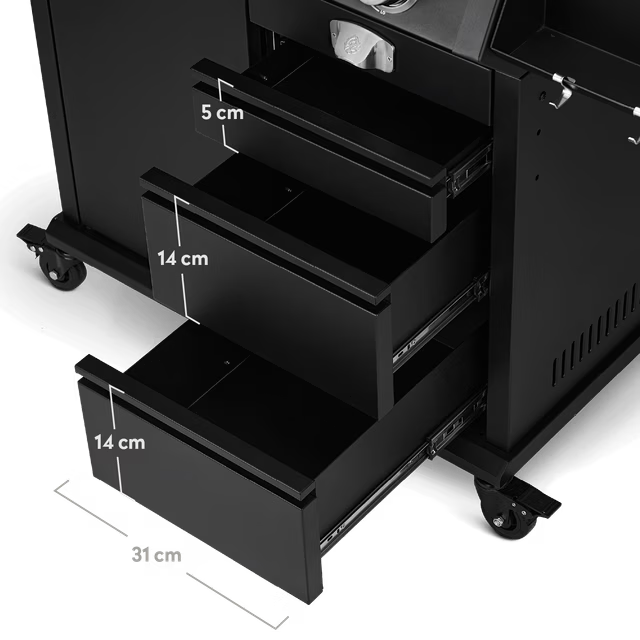 Burnhard Big EARL Premium-Gasgrill 4-Brenner Black mit Edelstahlrosten