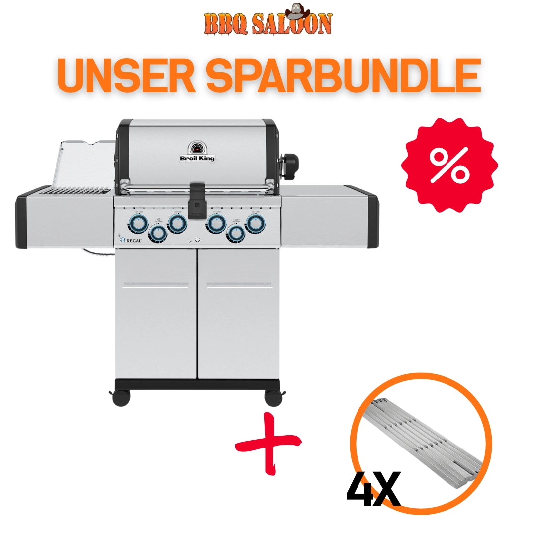 Broil King Regal S 490 IR inkl. Drehspieß inkl. 4 Edelstahlgussrosten