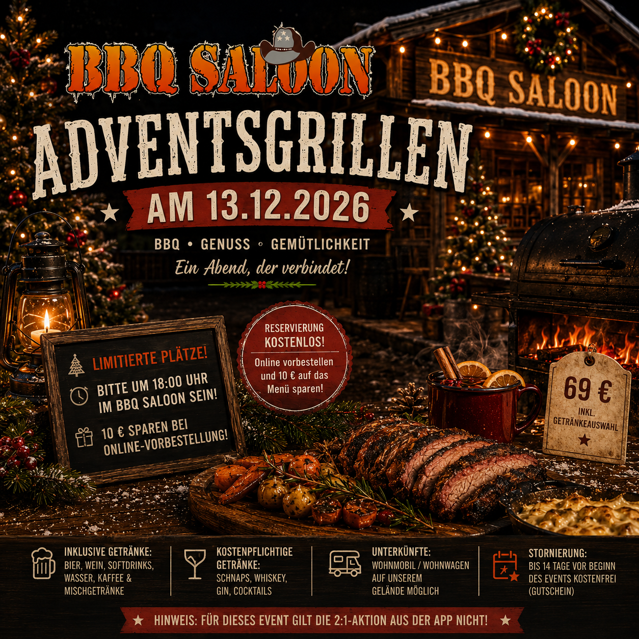 Adventsgrillen Event am 13.12.2026