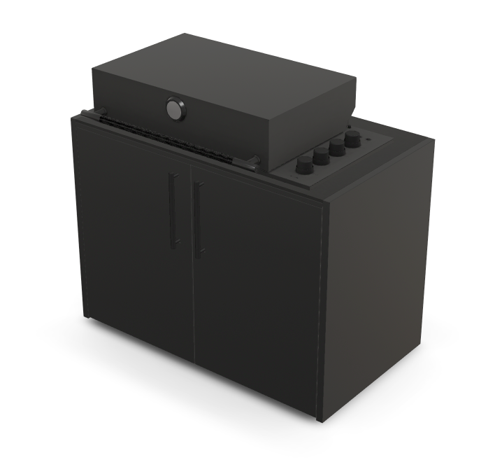 Brabura Box-Q 4-Brenner schwarz | Neuestes Edelstahlmodell