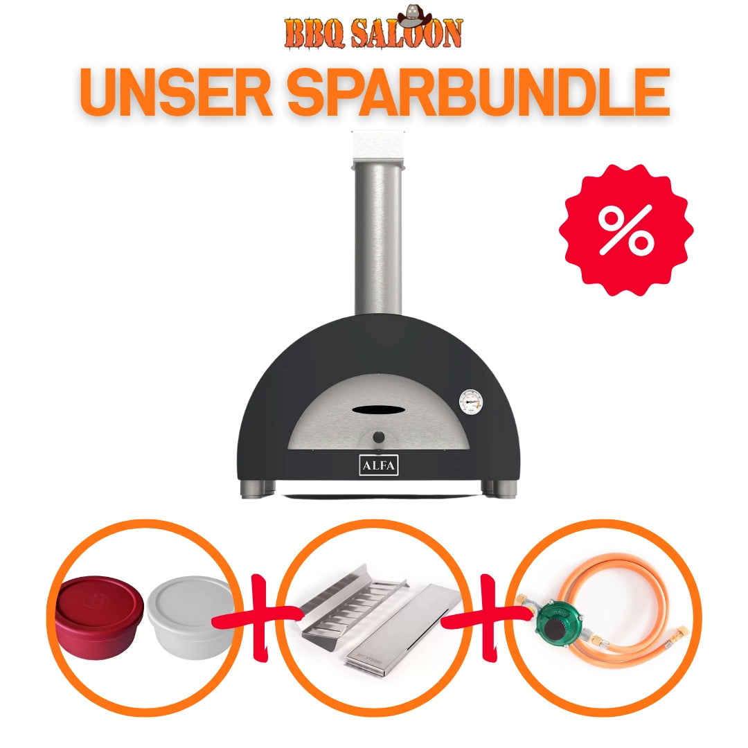 Alfa Forni Moderno 1 Pizza, Gas/Hybrid, grau SPARBUNDLE