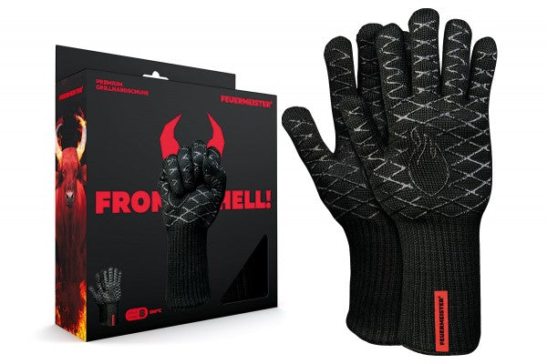 Feuermeister Grillhandschuh, Gr. 10 Aramid Schwarz