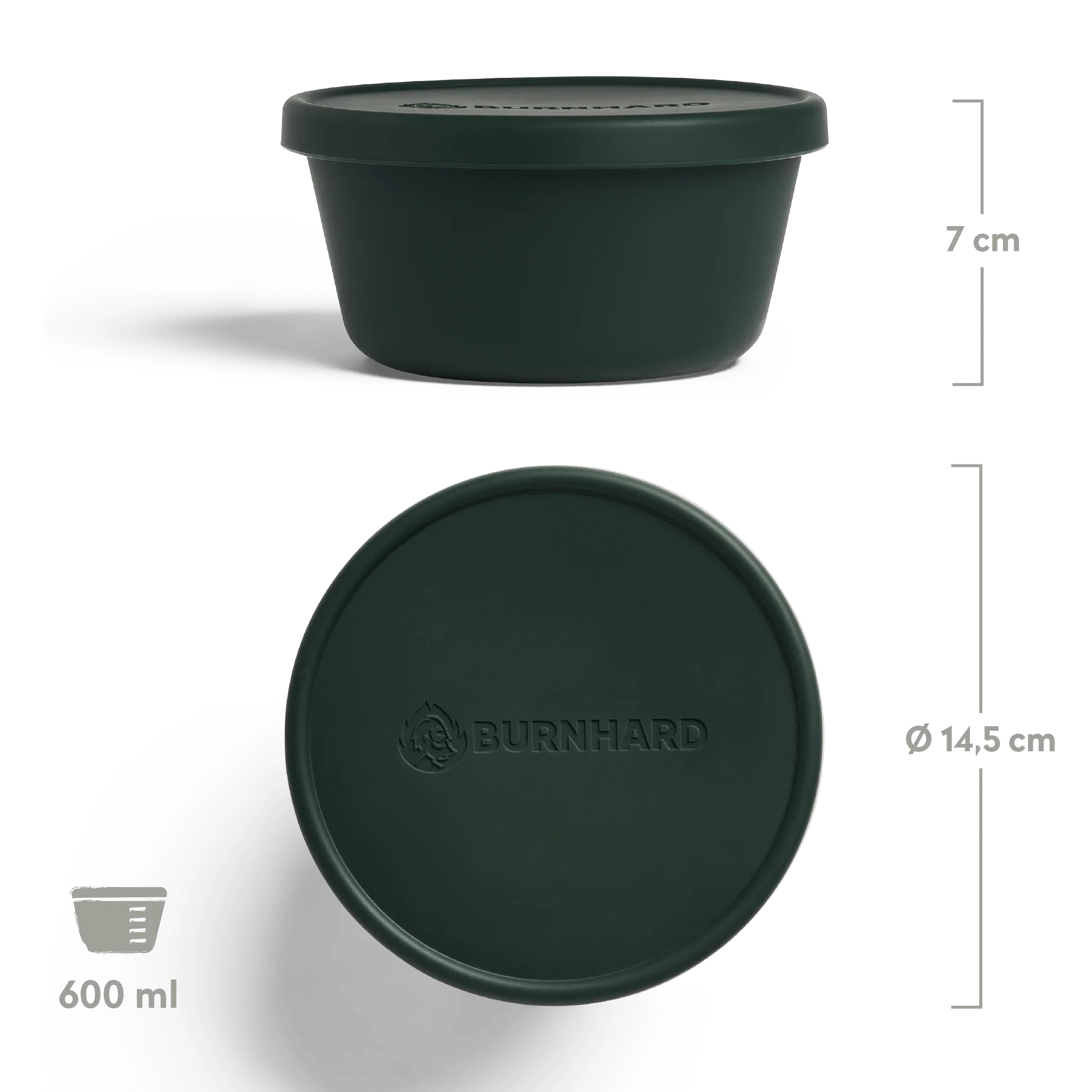 Burnhard Pizzaballenbox mit Deckel 6er-Set