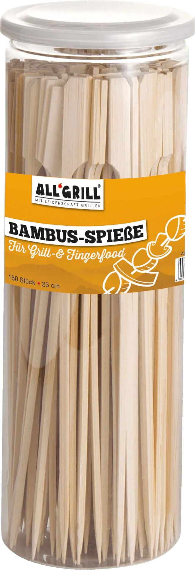 All`Grill Bambus Spieße, 150Stk. 23cm - Grillstar.deAll`Grill Bambus Spieße, 150Stk. 23cmALL'GRILLGrillstar.de98164041571098160