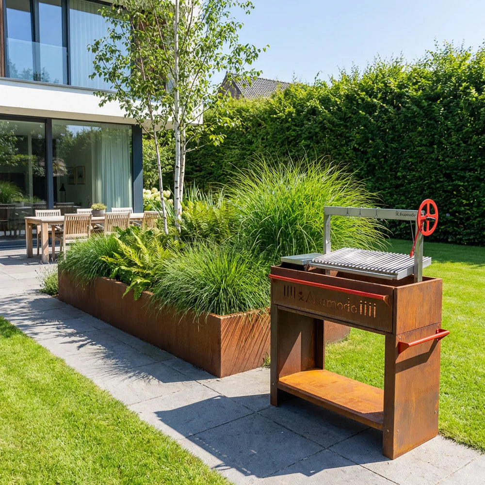 Asamodo Brasa Corten - Argentinischer Asado Holzkohlegrill