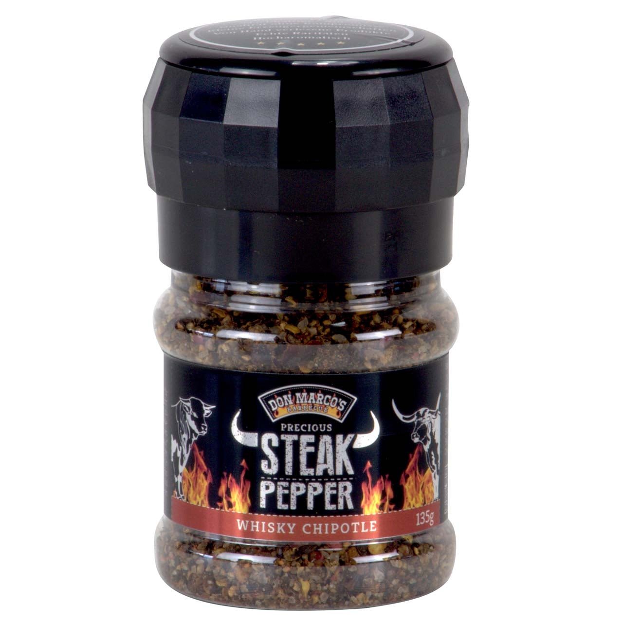 Don Marco´s Precious Steak Pepper Whisky Chipotle - Grillstar.deDon Marco´s Precious Steak Pepper Whisky ChipotleDon Marco'sGrillstar.dedm110 - 003 - 1354260266353890