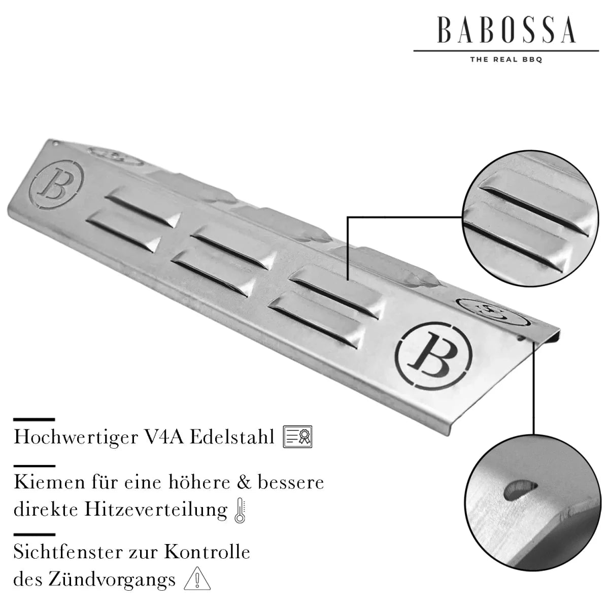 Flammschutzblech | Aromaschiene | V4A Edelstahl | Enders Seattle - BABOSSAFlammschutzblech | Aromaschiene | V4A Edelstahl | Enders SeattleFlammschutzblechEndersBABOSSA