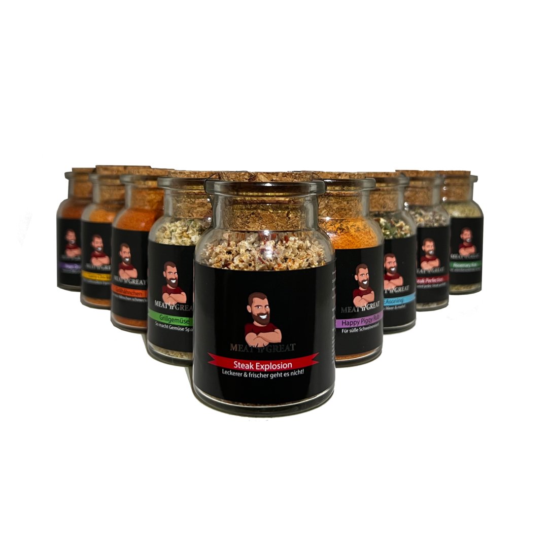 Rubs & Würzmischungen | 9Stk. - BABOSSARubs & Würzmischungen | 9Stk.GewürzMeat 'n' GreatBABOSSA