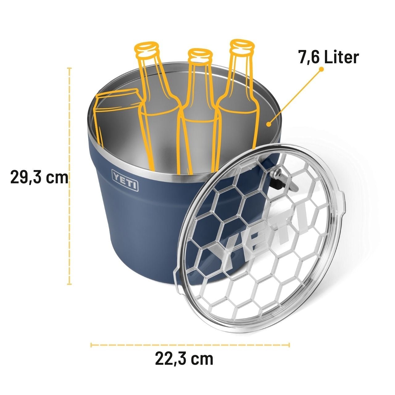 YETI Rambler Getränkekübel, 7,6 Liter, Navy - Grillstar.deYETI Rambler Getränkekübel, 7,6 Liter, NavyYETIGrillstar.de