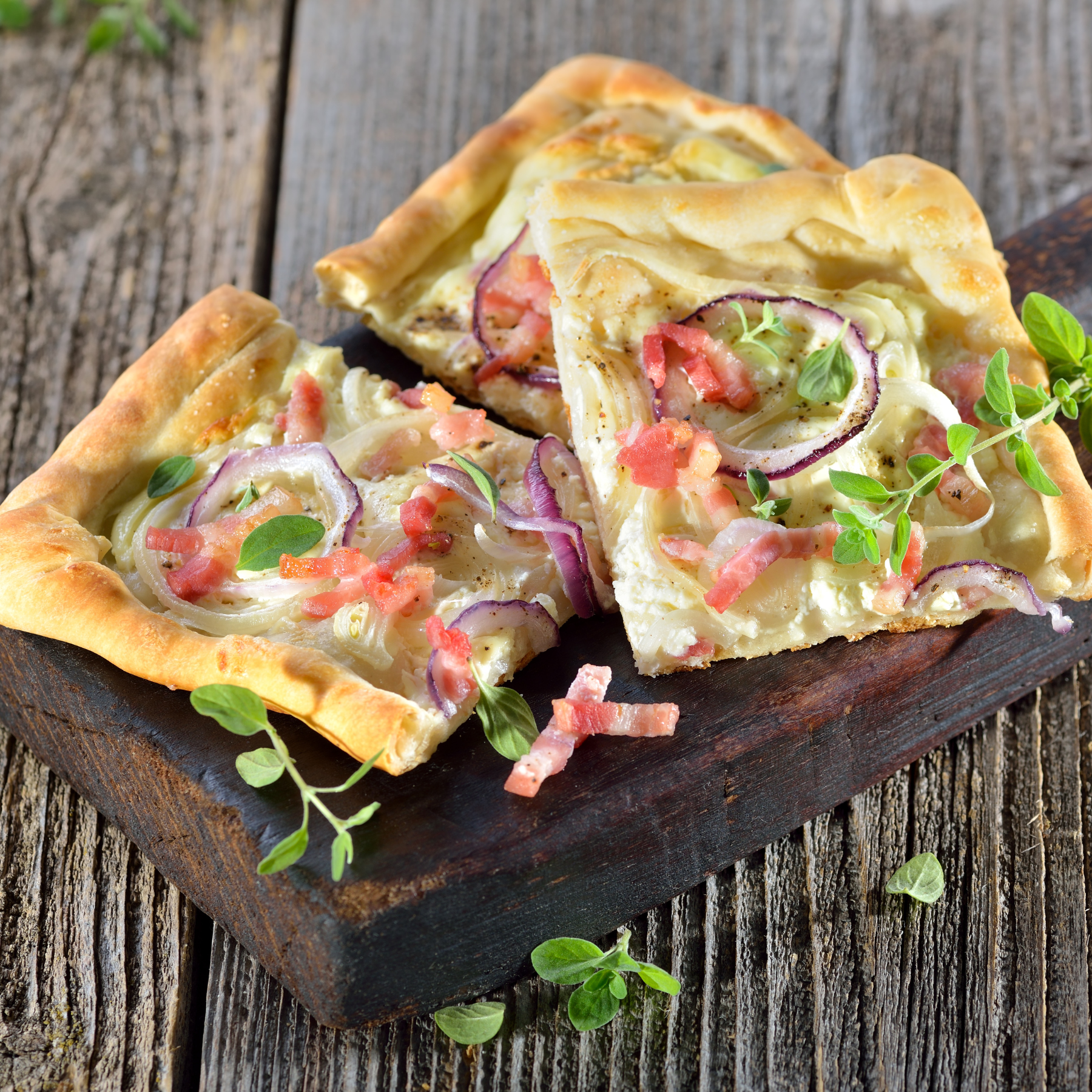 Mediterraner Flammkuchen