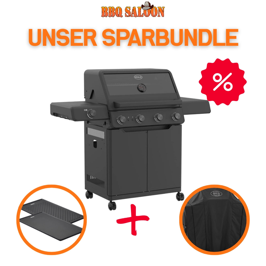 Rösle BBQ Station AllFlame Prime 4 Brenner Gasgrill - 50mBar Bundle