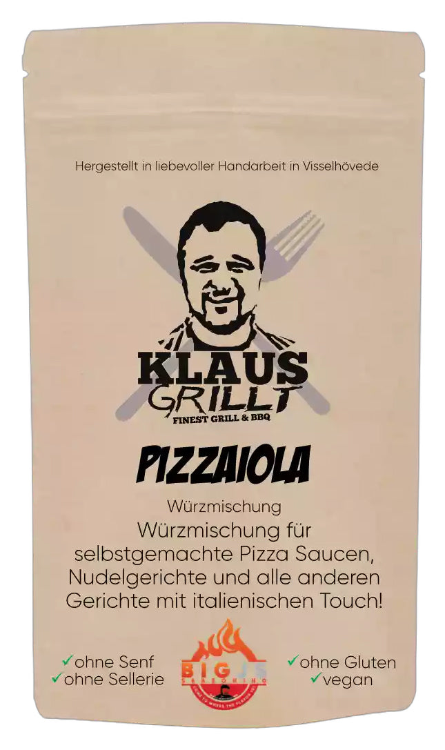 Klaus grillt | Pizzaiola Gewürzmischung 150 g Beutel