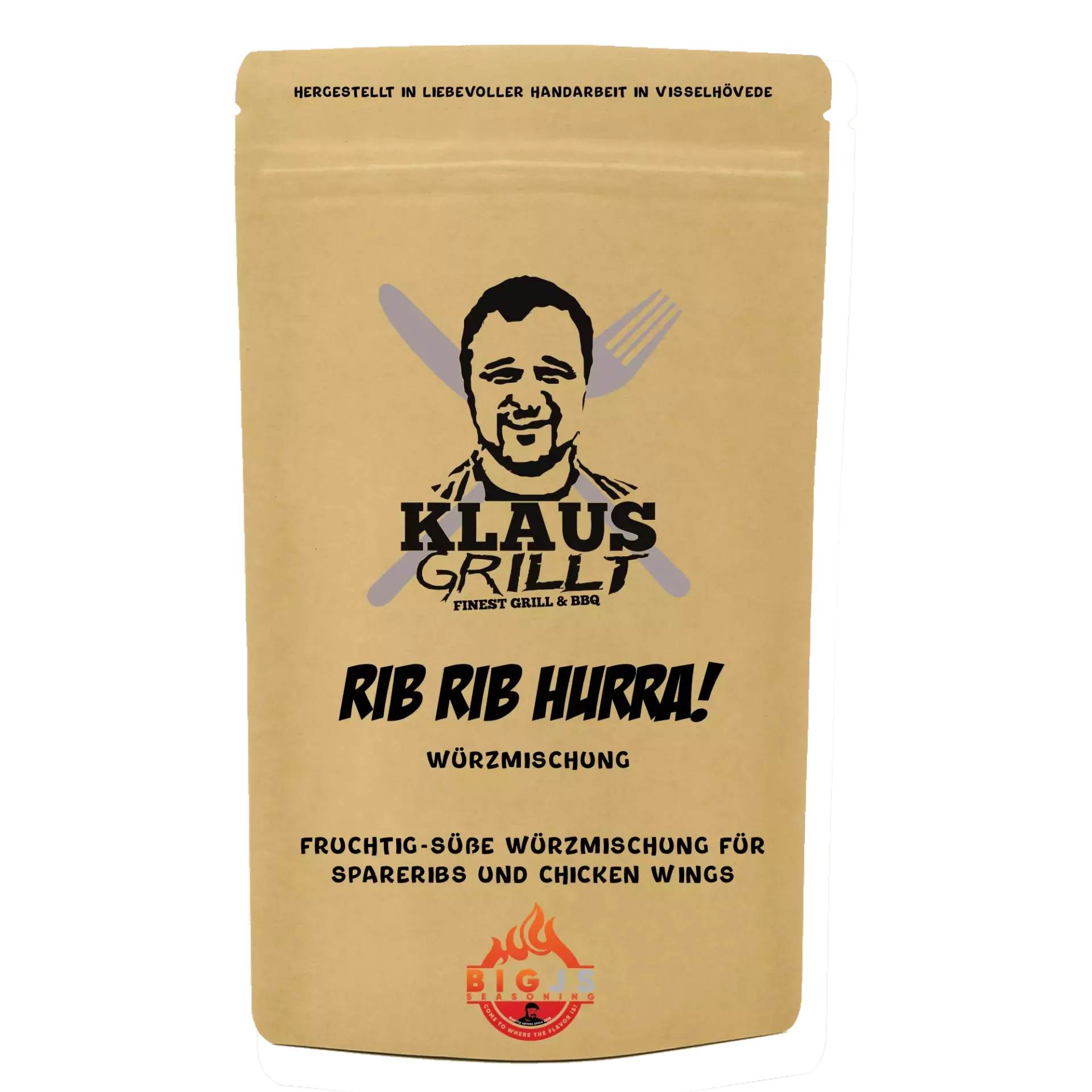 Klaus Grillt Rib Rib Hurra Rub 750g Beutel