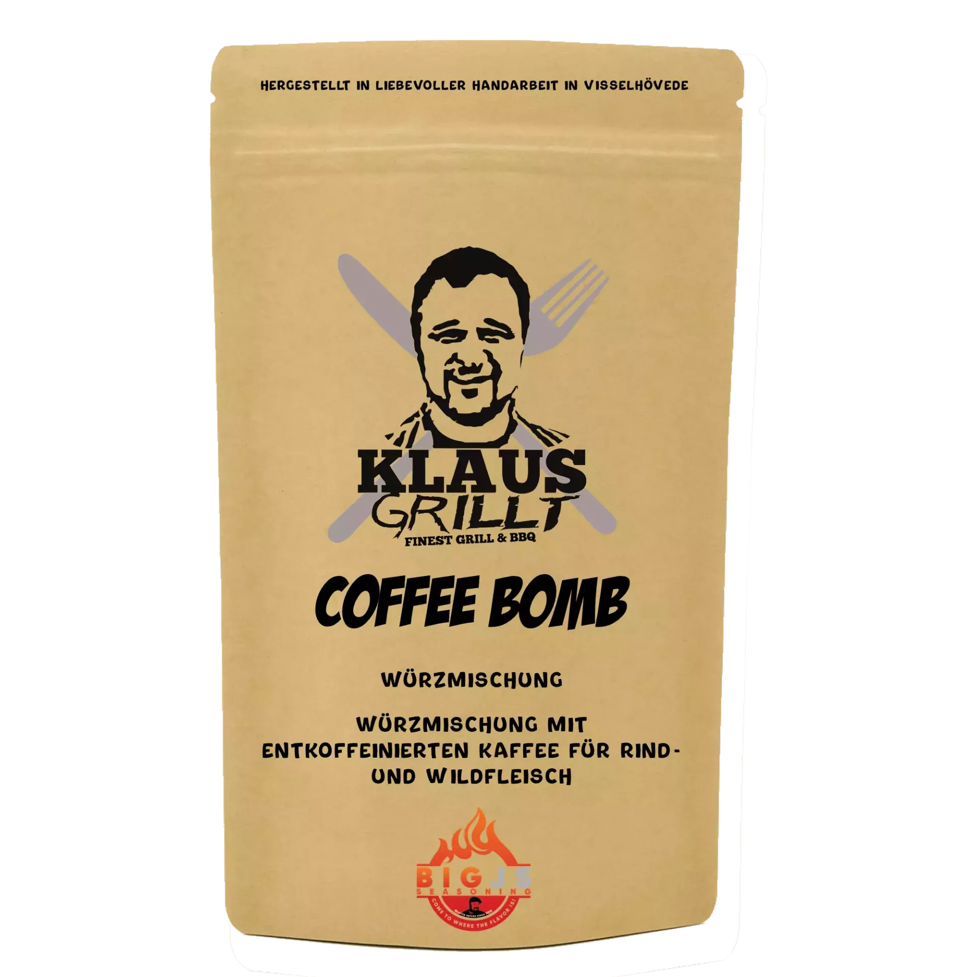 Klaus grillt Coffee Bomb Rub, 250g Beutel