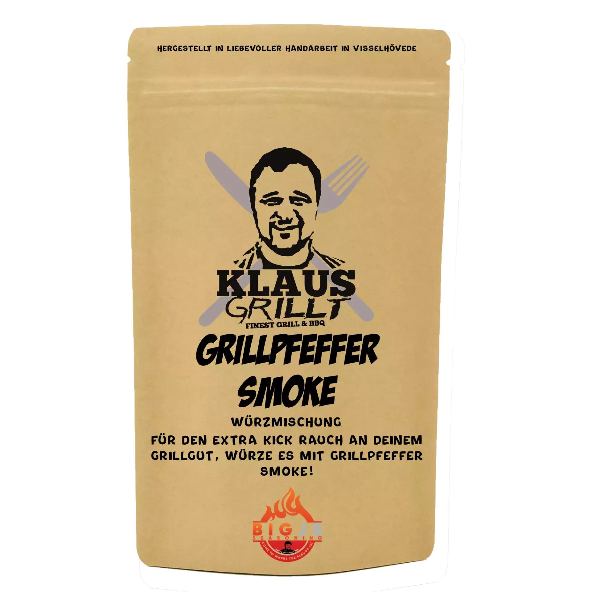 Klaus grillt Grillpfeffer Smoke, 250g Beutel