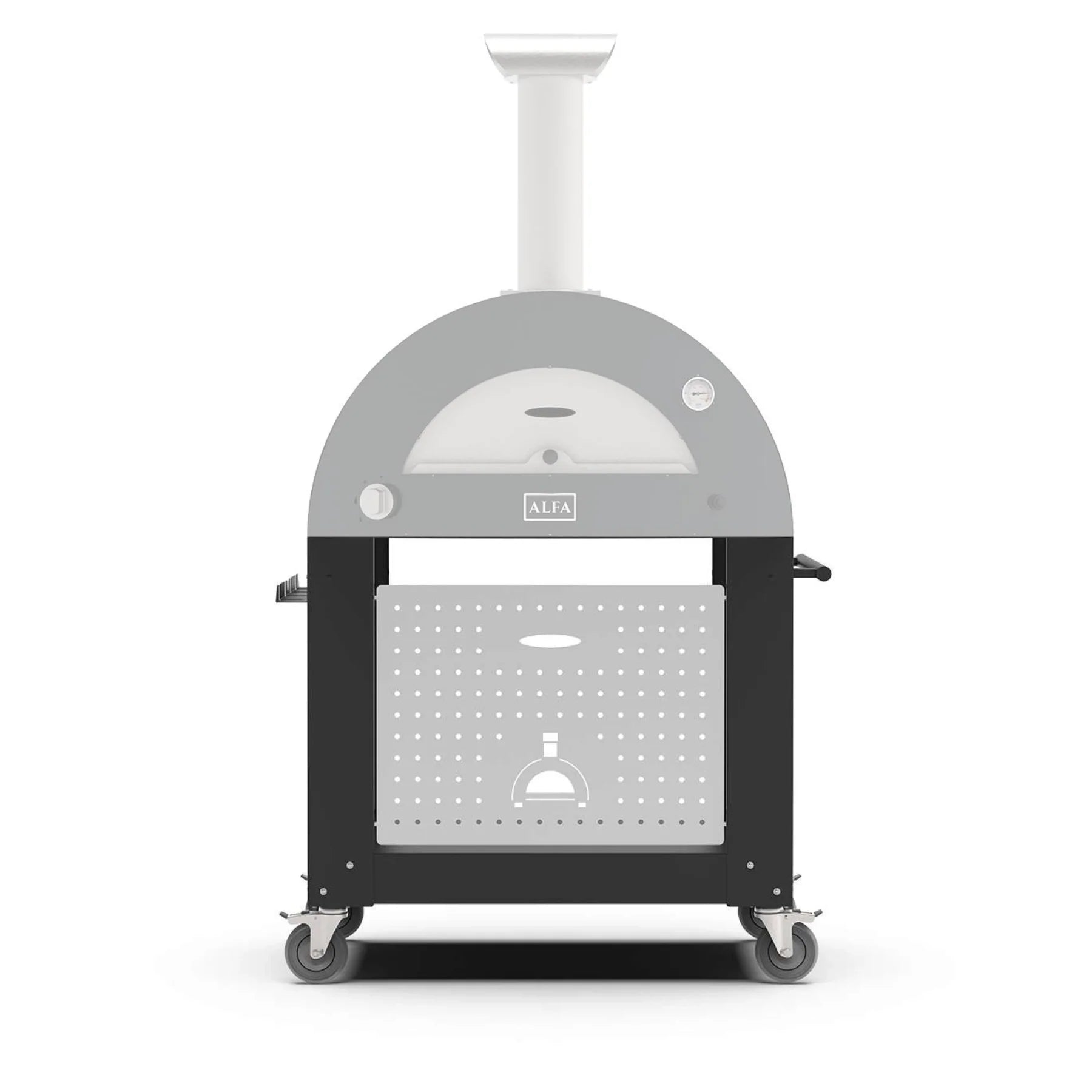 Alfa Forni Unterbau MODERNO 2 Pizze - Schwarz (BF-2P-NEGO)