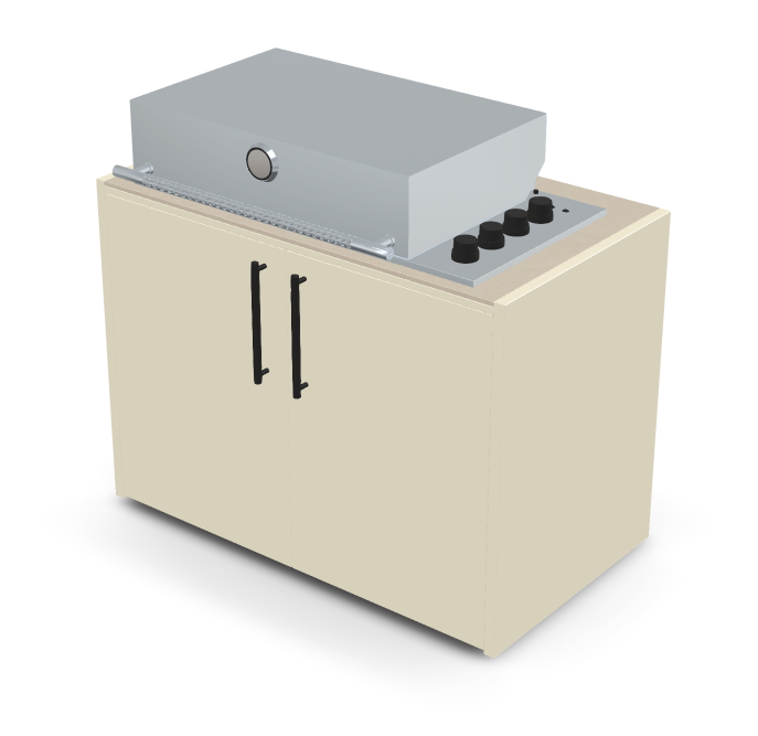 Brabura Box-Q 4-Brenner Edelstahl