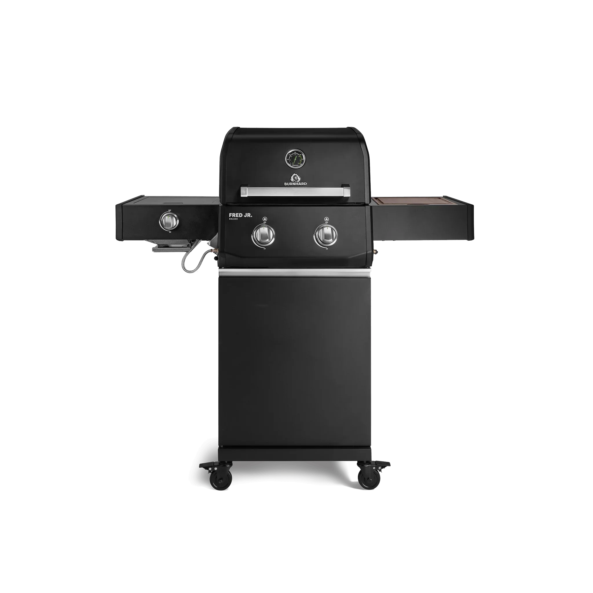 Burnhard FRED Jr. Deluxe Gasgrill Black Edition 2-Brenner mit Gussrost Series 4