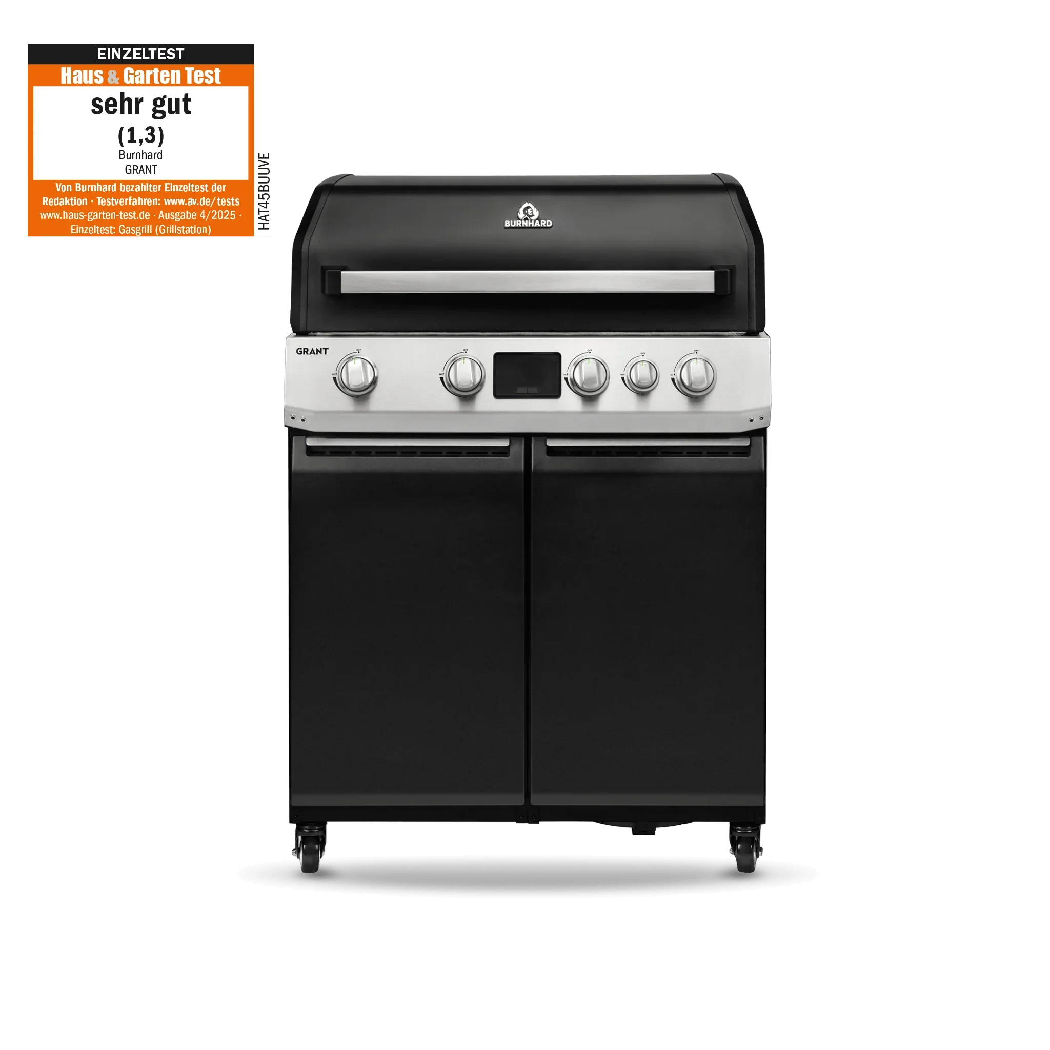 Burnhard GRANT Base - Modularer Gasgrill 4-Brenner mit Schubladen und Gusseisenrost