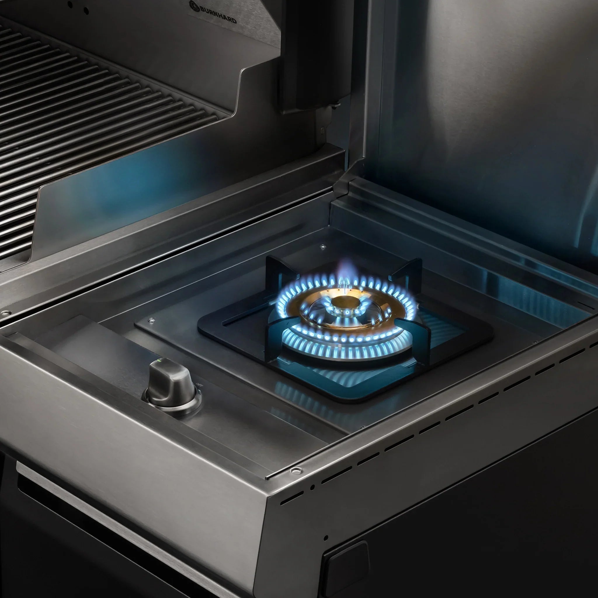 Burnhard GRANT Station - Modularer Gasgrill 4-Brenner mit Türen und Gusseisenrost