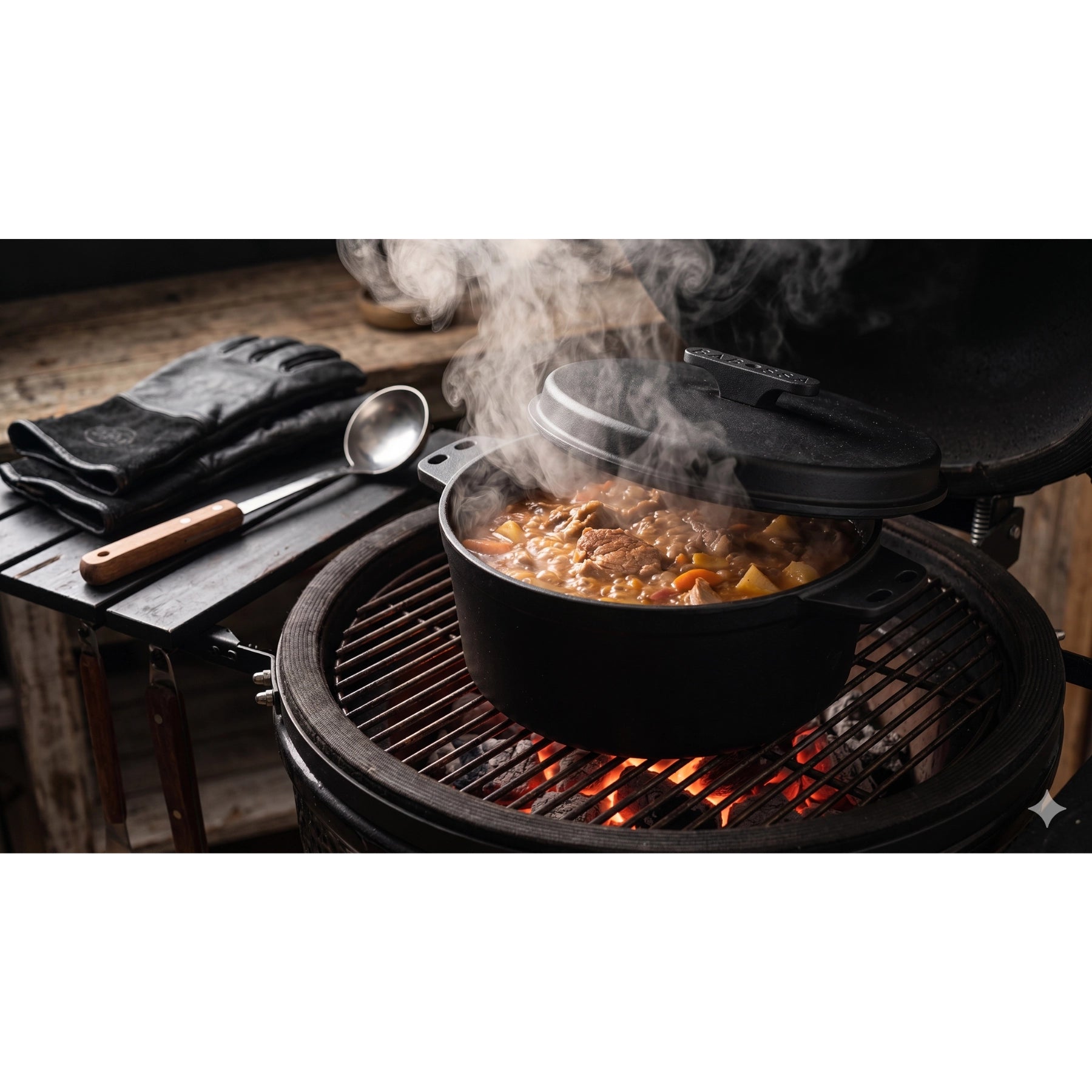 PRECISION | 9er Innovativer Gusseiserner Topf | SET Deckelheber & Kreuz | Dutch Oven | Made In Germany - Jetzt vorbestellen für  voraussichtliche Auslieferung Juni 2026