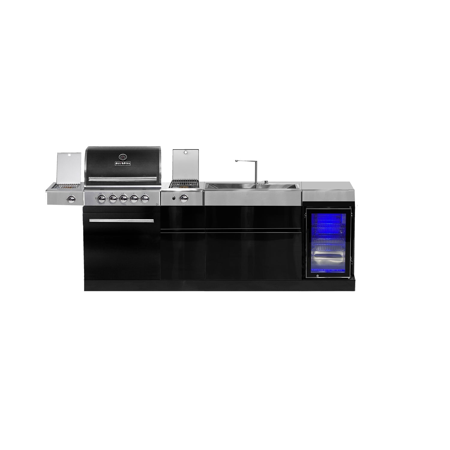 All'Grill Chef M Black Outdoor-Set-Kombi S2