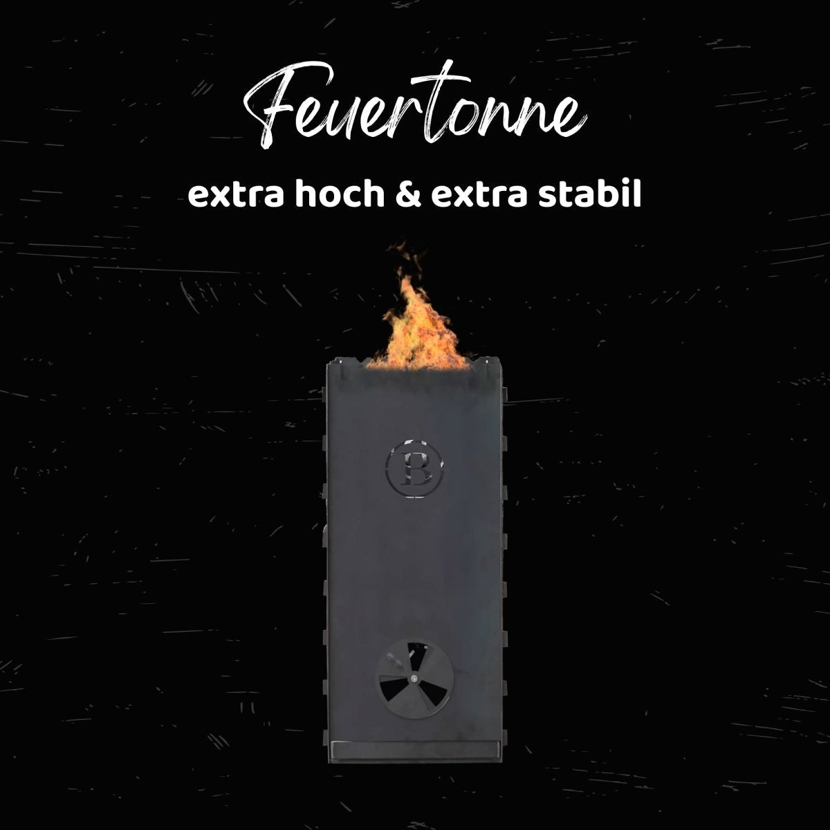 Feuertonne | Premium Cortenstahl | Steckbar | Höhenverstellbar | Hitzesteuerung - BABOSSAFeuertonne | Premium Cortenstahl | Steckbar | Höhenverstellbar | HitzesteuerungBABOSSABABOSSA