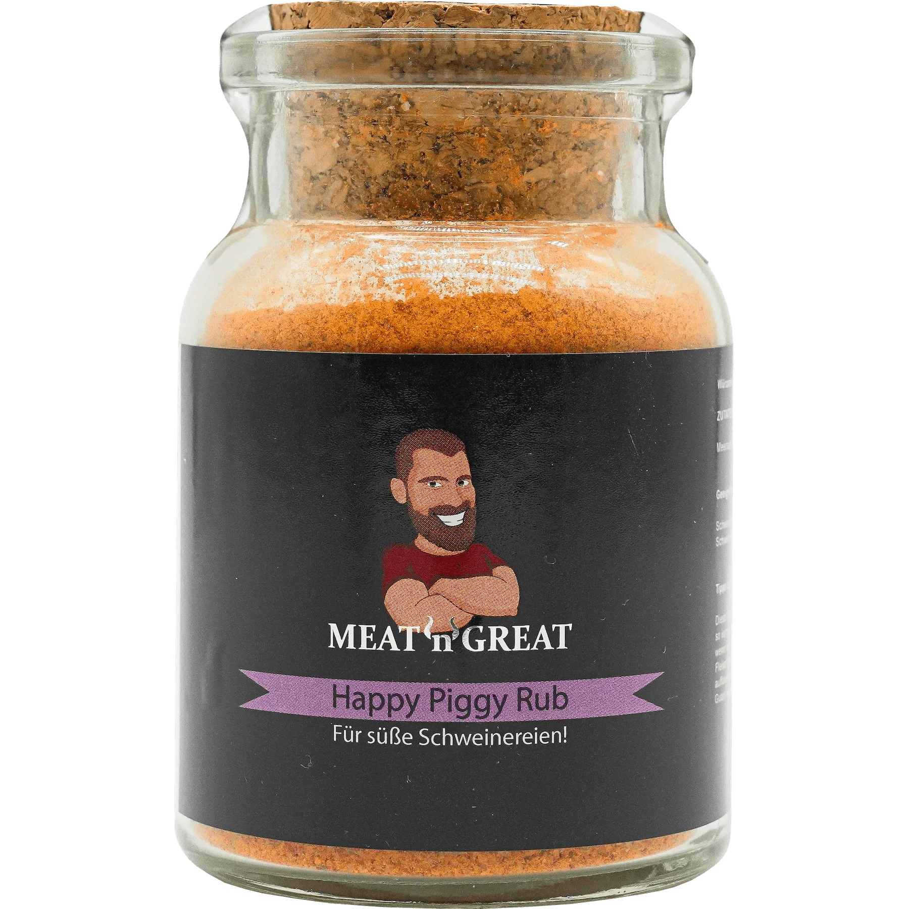 Meat 'n' Great Happy Piggy Rub, 100g - Grillstar.deMeat 'n' Great Happy Piggy Rub, 100gMeat 'n' GreatGrillstar.deB - 400104262362320585