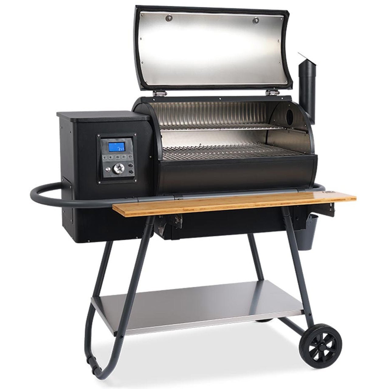 Moesta Sheriff Pelletgrill mit Ablagebrett Bambus