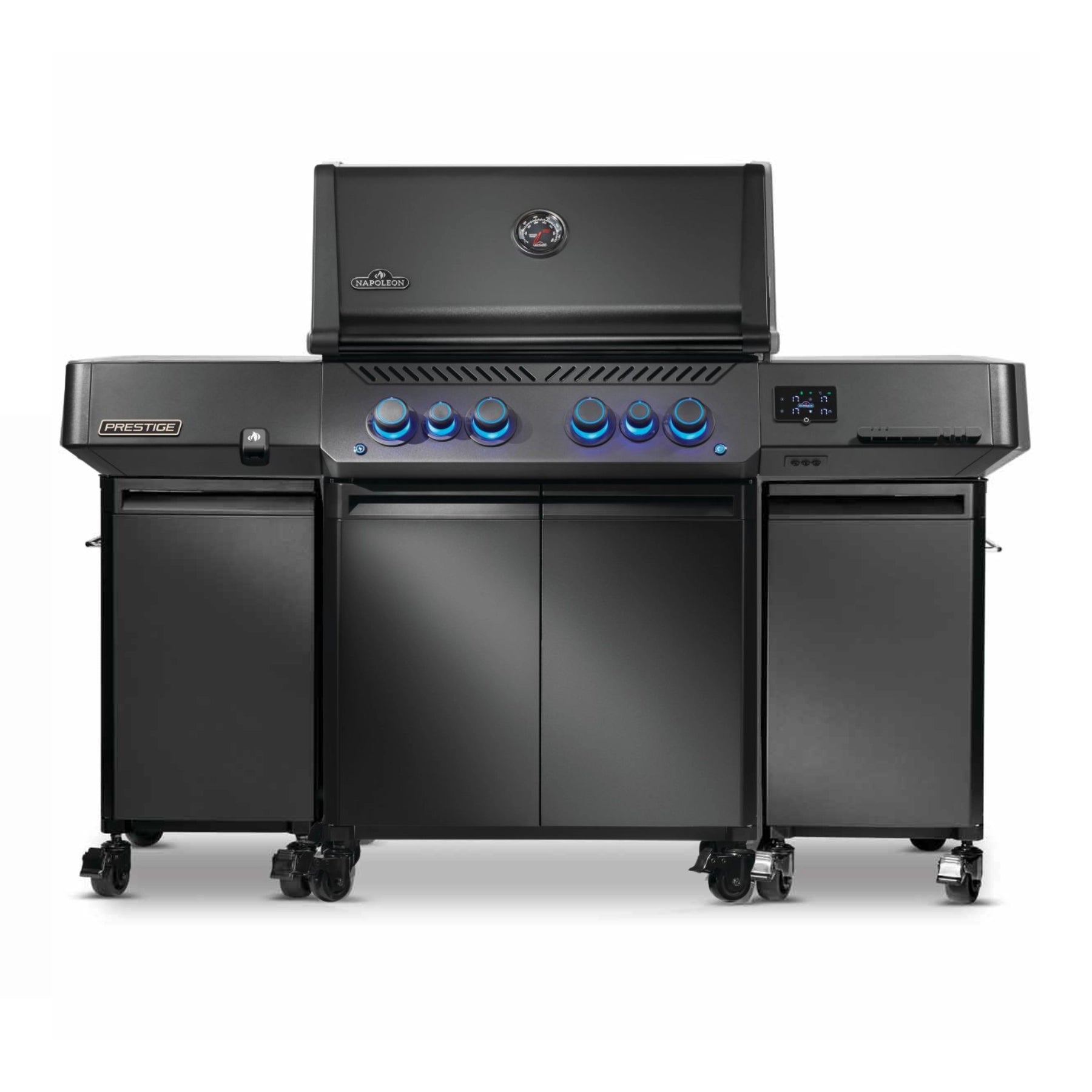 Napoleon Phantom Prestige 500, Connected, Edelstahlguss Roste, Mattschwarz | 2026 inkl. Seitenschränken