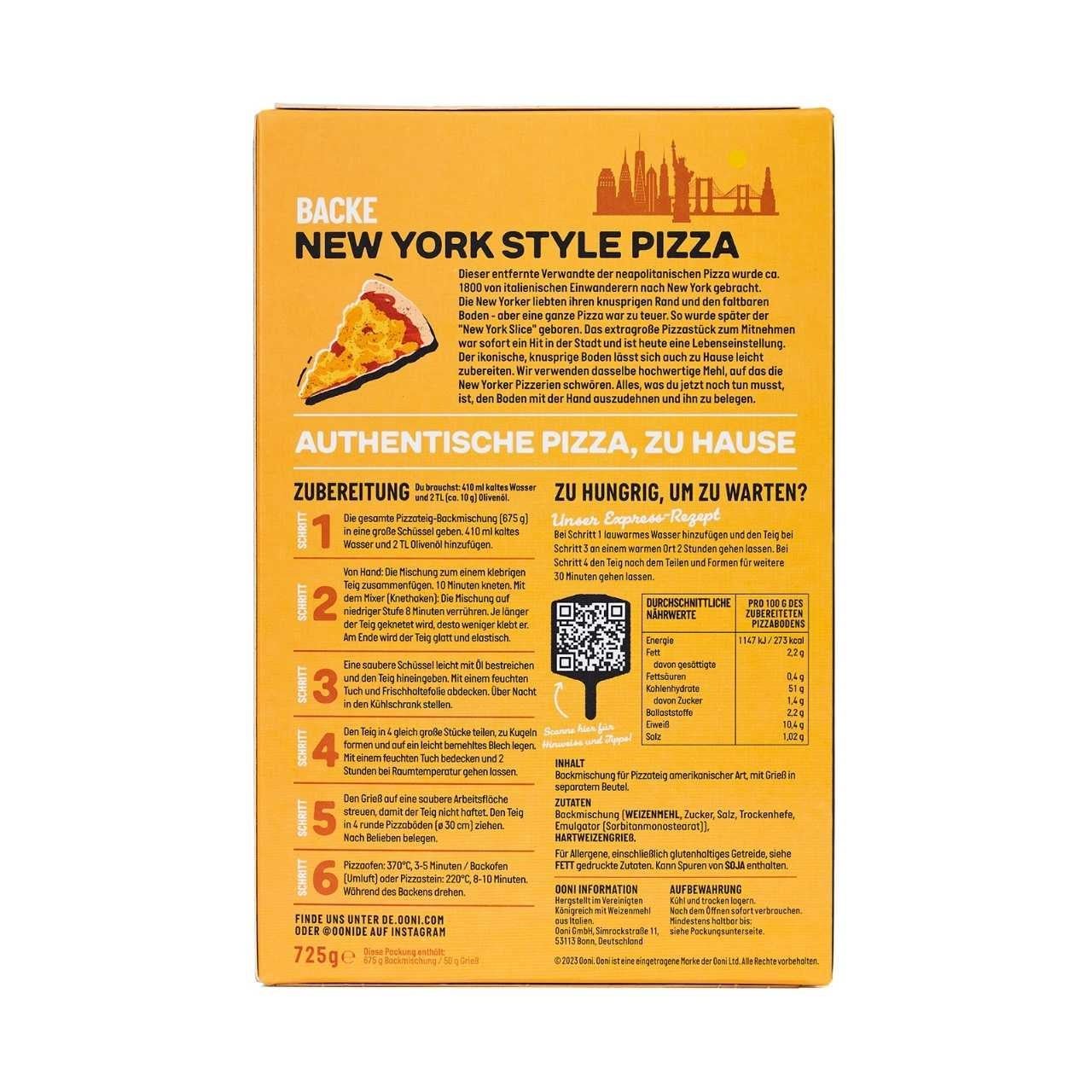Ooni Backmischung New York Style Pizza - Grillstar.deOoni Backmischung New York Style PizzaOoniGrillstar.deUU - F0006B5060967391127