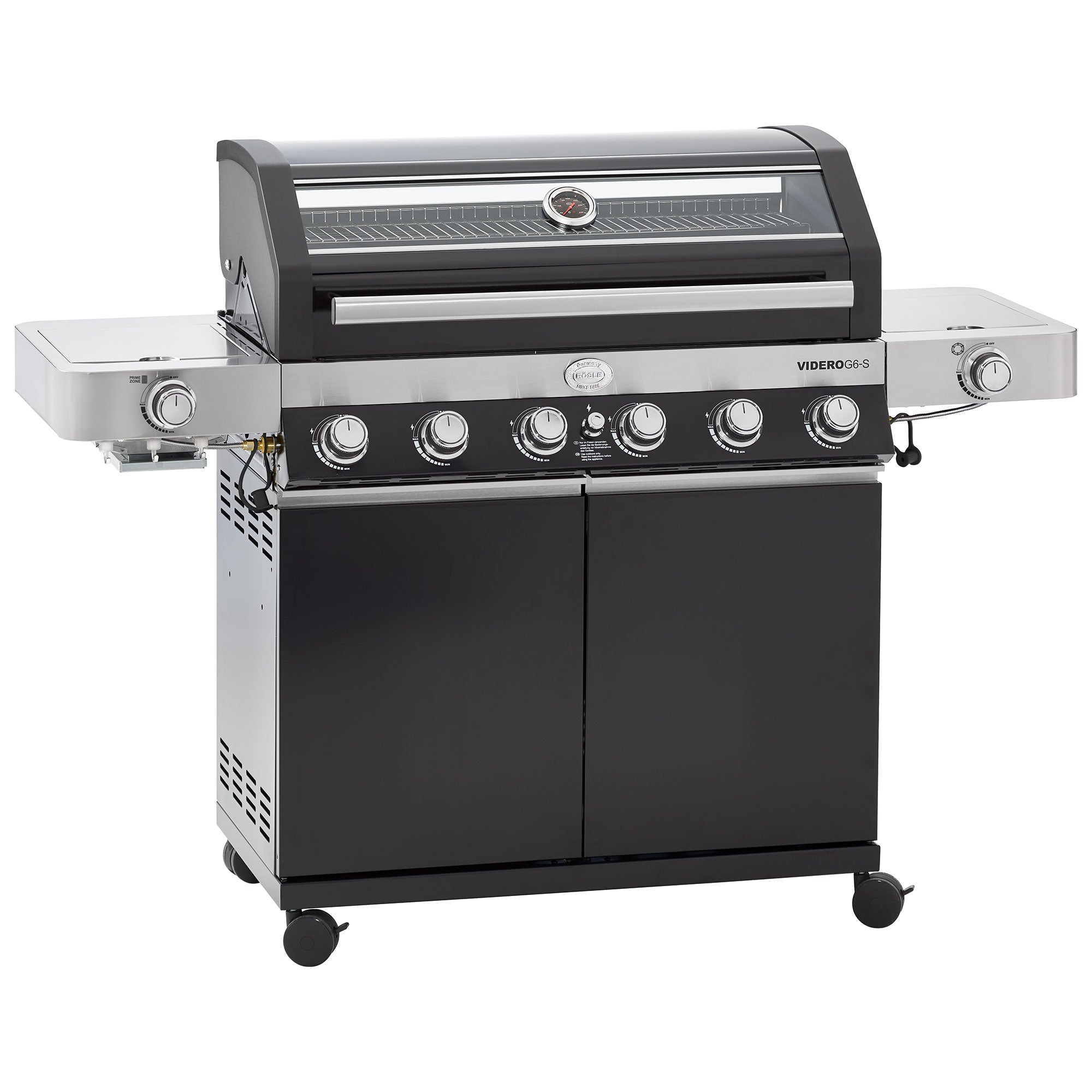 Rösle Gasgrill BBQ - Station VIDERO G6 - S Vario+ schwarz 50 mbar - Grillstar.deRösle Gasgrill BBQ - Station VIDERO G6 - S Vario+ schwarz 50 mbarRösleGrillstar.de255274004293255273